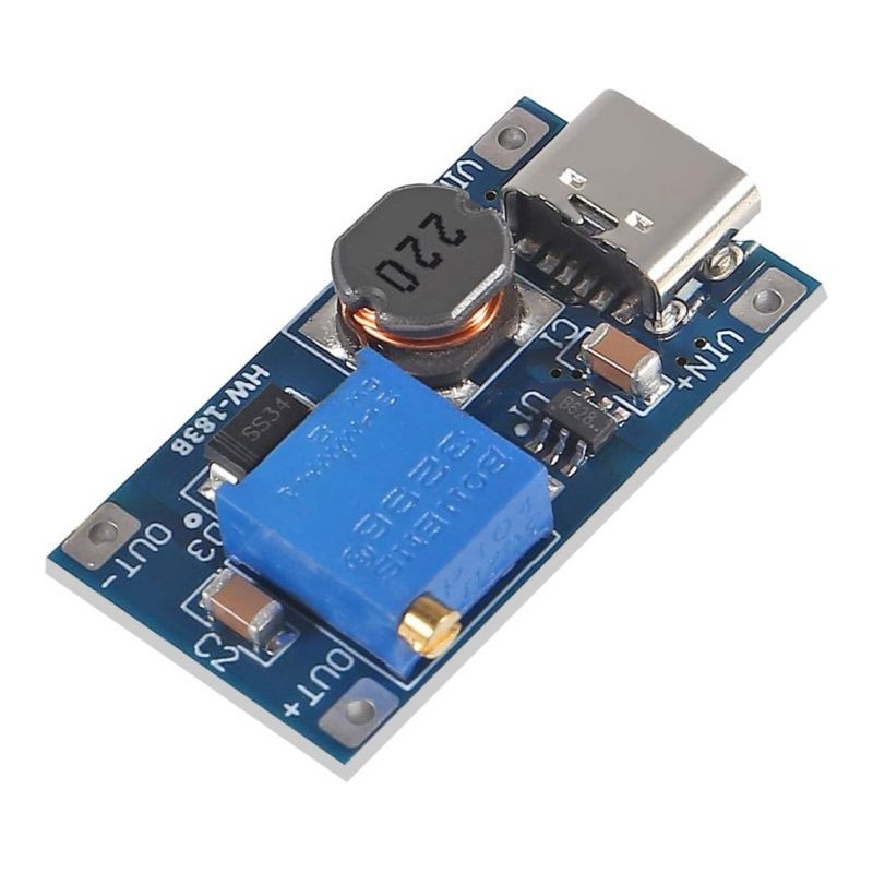 MT3608 Type-C DC-DC Step-Up Boost Converter Module Robotics Bangladesh
