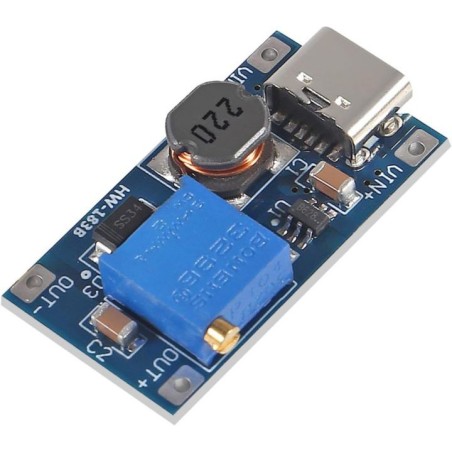 MT3608 Type-C DC-DC Step-Up Boost Converter Module Robotics Bangladesh