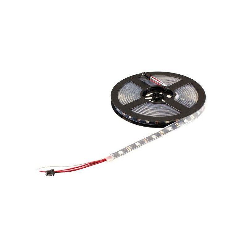 5M Addressable RGB LED Strip WS2812B 30 Per Meter Black Strip Weatherproof Robotics Bangladesh