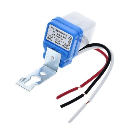 DC Automatic Photocell Street Lamp Light Switch Controller AC 220V 50-60Hz 10A Robotics Bangladesh