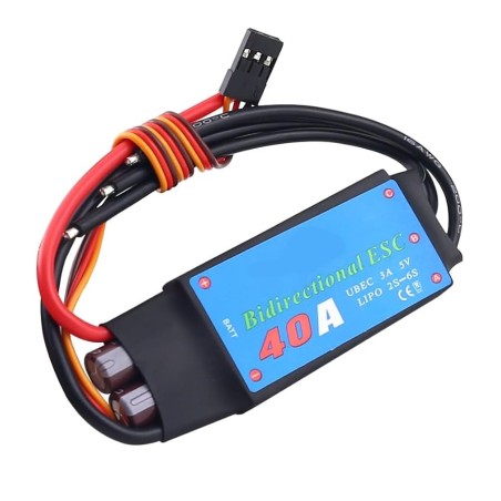 40A Bidirectional Brushless ESC 2–6S with 5V/3A UBEC Robotics Bangladesh