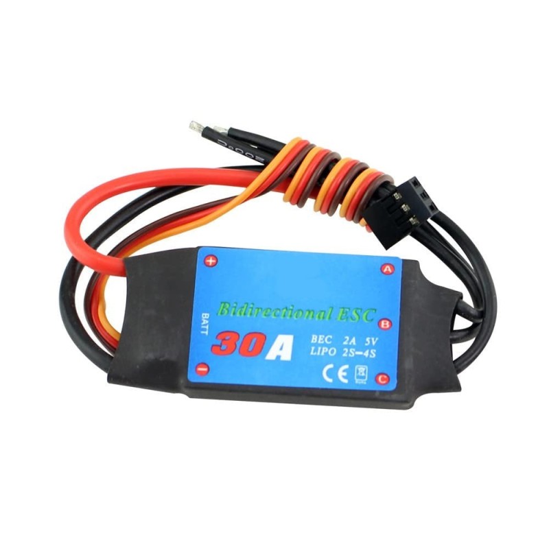 Bidirectional 30A Brushless ESC 2–4S with 5V/2A UBEC Robotics Bangladesh