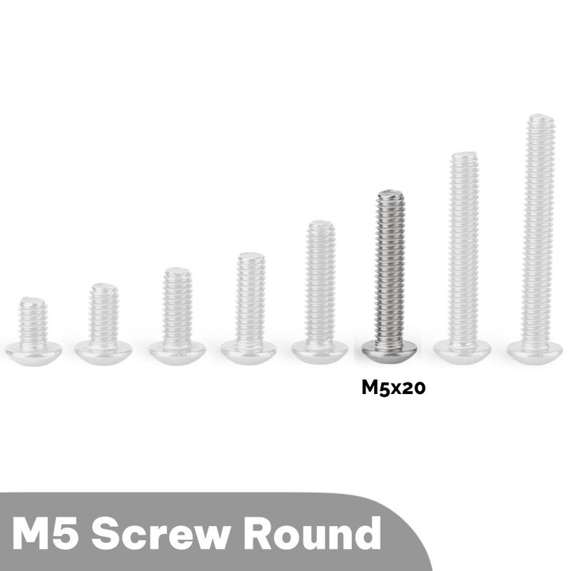 M5x20 Round head Screw Robotics Bangladesh