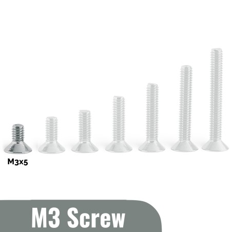 M3x5 Flat Head Screw Robotics Bangladesh