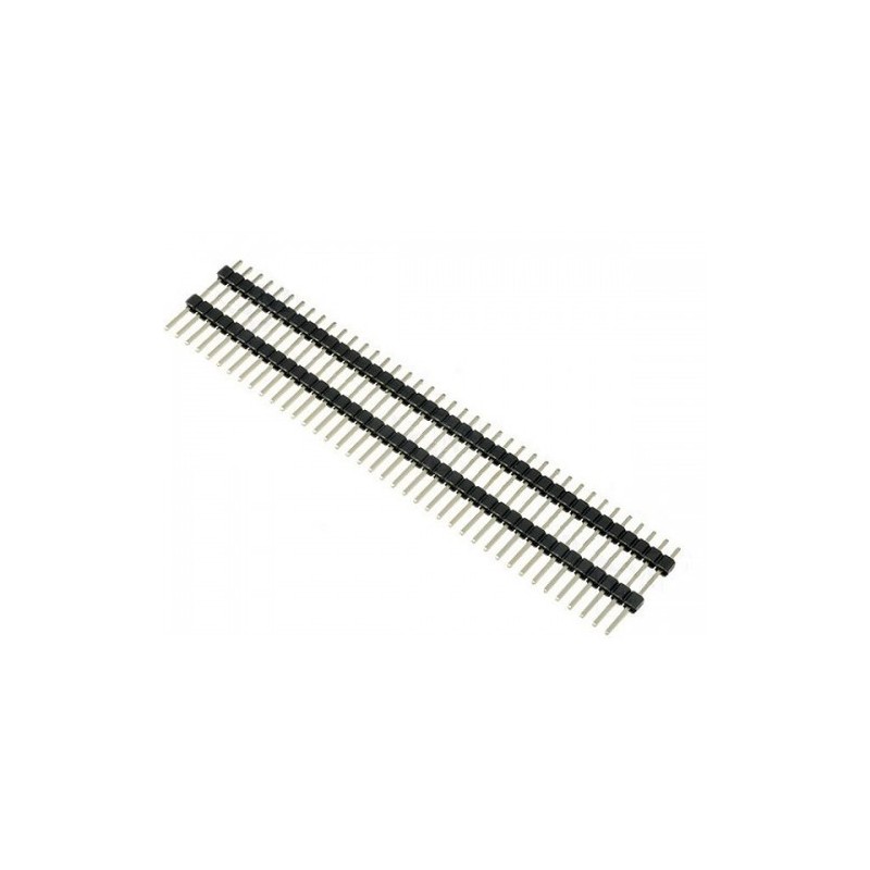 Male Pin Header Single Row Long Double Insulator 40 Pin 25mm Height Robotics Bangladesh
