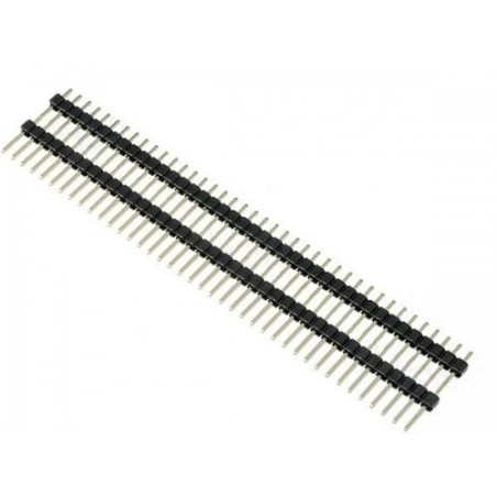 Male Pin Header Single Row Long Double Insulator 40 Pin 25mm Height Robotics Bangladesh