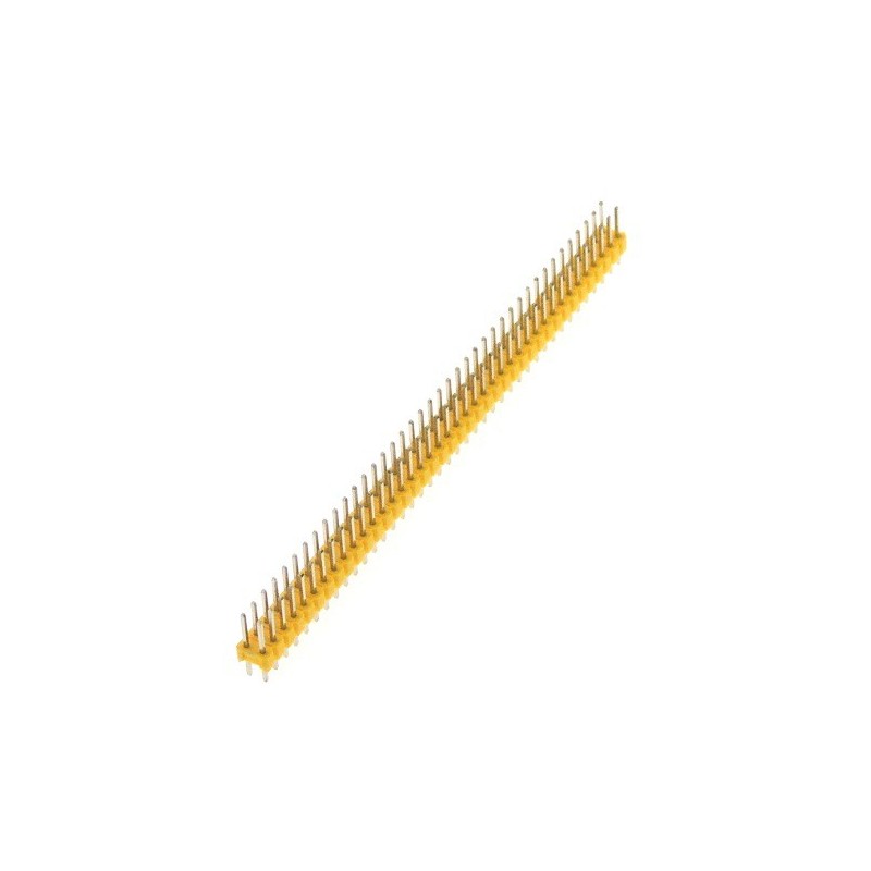 Male Pin Header Double Row 2x40 Yellow Robotics Bangladesh