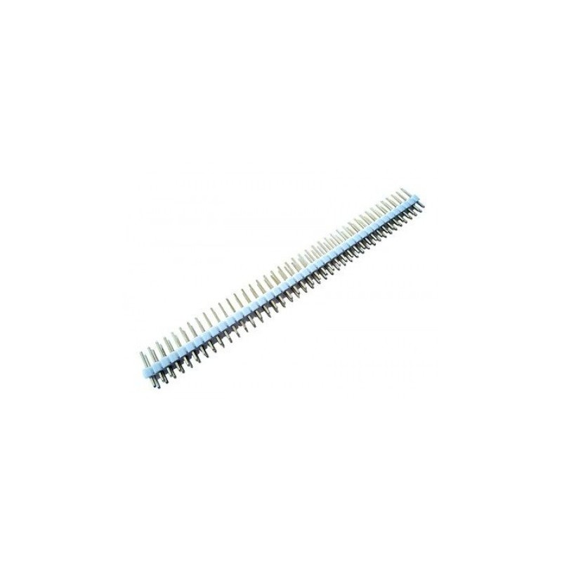 Male Pin Header Double Row 2x40 White Robotics Bangladesh