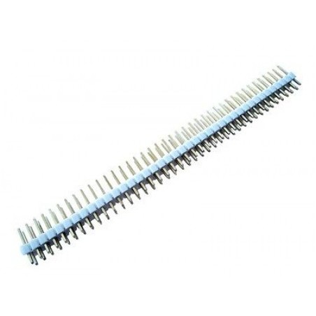 Male Pin Header Double Row 2x40 White Robotics Bangladesh
