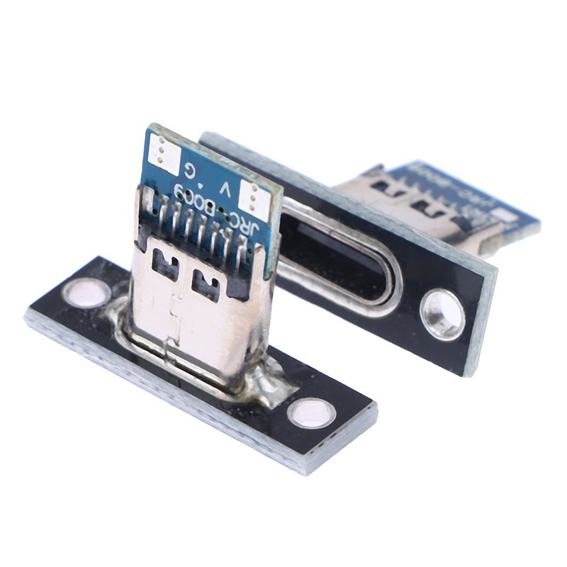 USB Type-C Socket 2 Pin with Screw Fixing Plate Robotics Bangladesh