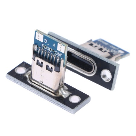 USB Type-C Socket 2 Pin with Screw Fixing Plate Robotics Bangladesh
