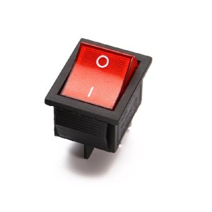 High voltage KCD4 Red 12V-24V 16A DPST ON-OFF 4 Pin Rocker Switch Robotics Bangladesh