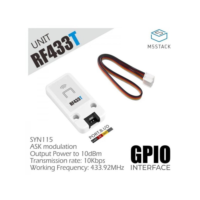 M5Stack Official RF UNIT 433MHz Receiver (SYN513R) Robotics Bangladesh