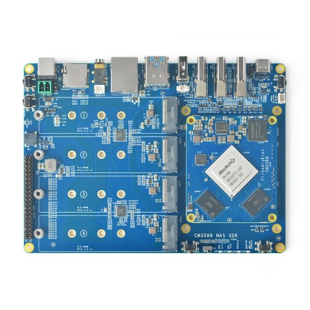 CM3588 Ultra NAS Computing Kit – RK3588, 8GB RAM + 64GB eMMC 4× NVMe Slot Robotics Bangladesh