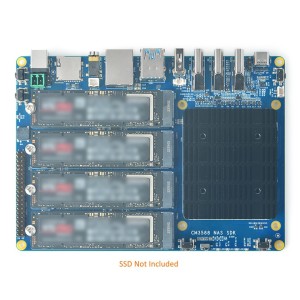 CM3588 Ultra NAS Computing Kit – RK3588, 8GB RAM + 64GB eMMC 4× NVMe Slot Robotics Bangladesh