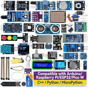 Sunfounder Universal Maker Sensor Kit Compatible with Arduino, Raspberry Pi, Pico W & ESP32 Robotics Bangladesh