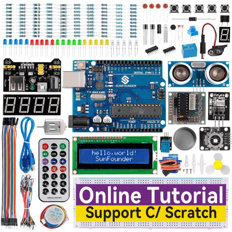 SunFounder Starter Kit for Arduino Uno R3 Robotics Bangladesh