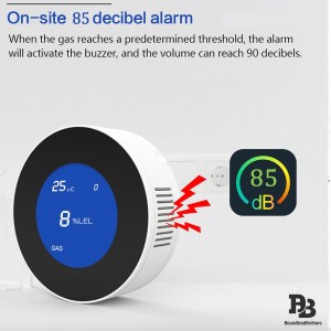 Tuya Smart WiFi Gas Leak Detector with LCD Display Robotics Bangladesh