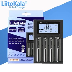 LiitoKala Lii-M4 Universal LCD Smart Battery Charger & Capacity Tester 4-Slot, Type-C, 5V 2A Robotics Bangladesh