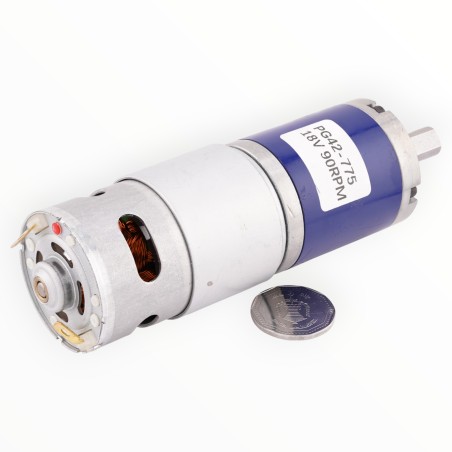 PG42-775 High Torque Gear Motor 18V 90RPM (45 kgcm Torque) Robotics Bangladesh