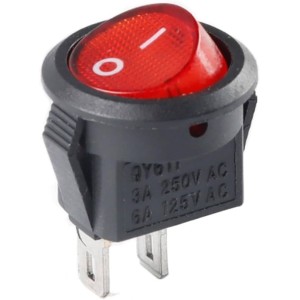 KCD11 Mini Rocker Switch Round, Bistable, 2-Pin Robotics Bangladesh