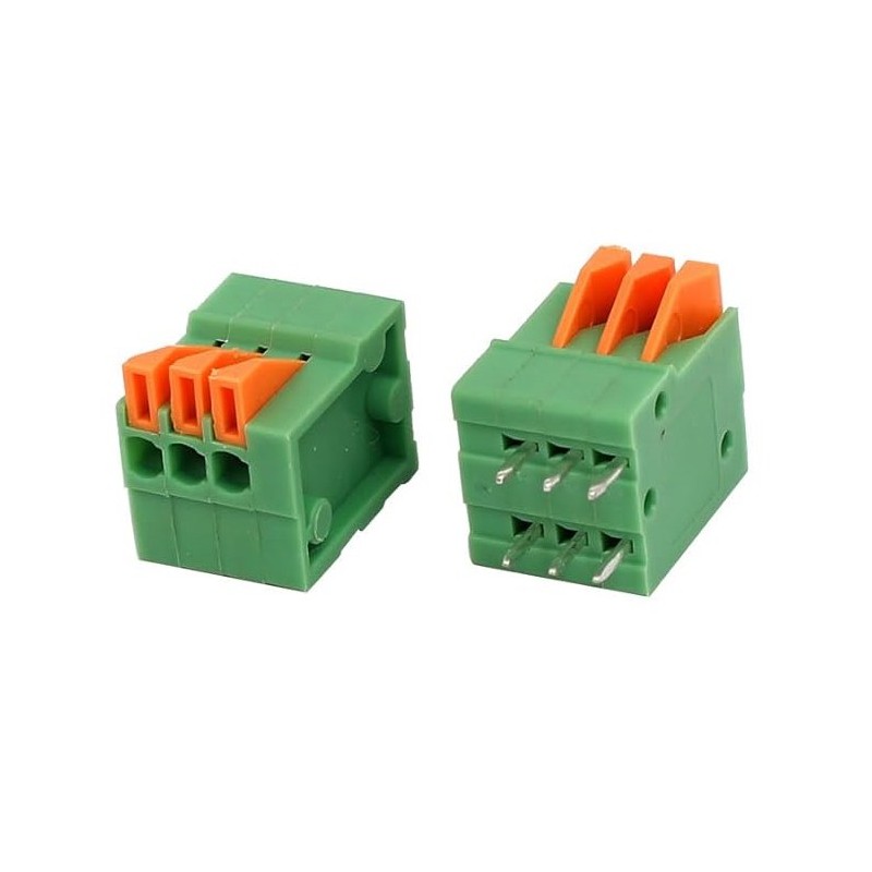 KF141V 2.54mm PCB Spring Terminal Block 3Pin Robotics Bangladesh