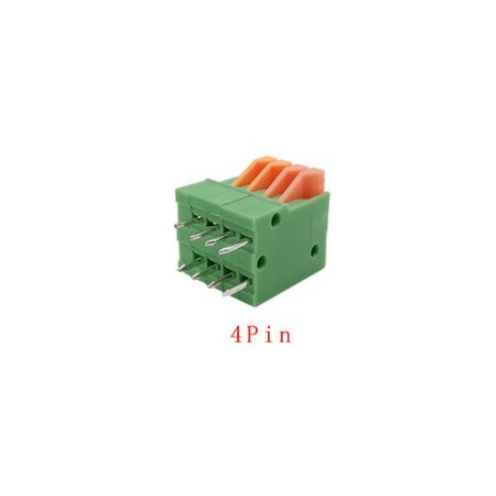 KF141V 2.54mm PCB Spring Terminal Block 4Pin Robotics Bangladesh