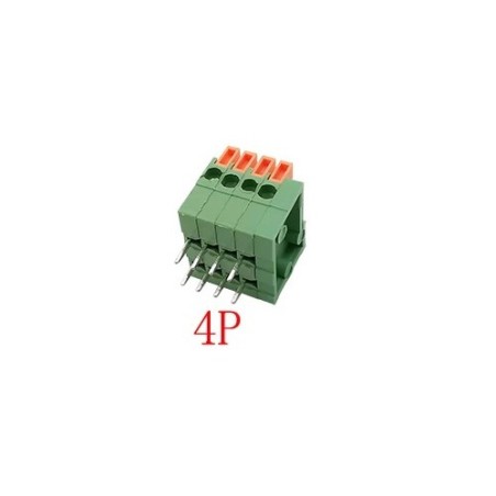 KF141R 2.54mm Right Angle PCB Spring Terminal Block 4Pin Robotics Bangladesh
