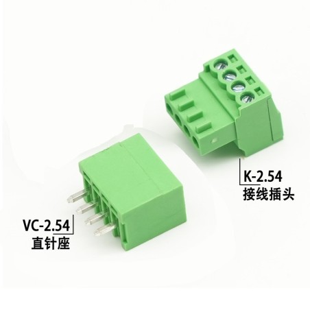 2EDGK-2.54mm PCB Plug-in Terminal Connector 4P Vertical Robotics Bangladesh