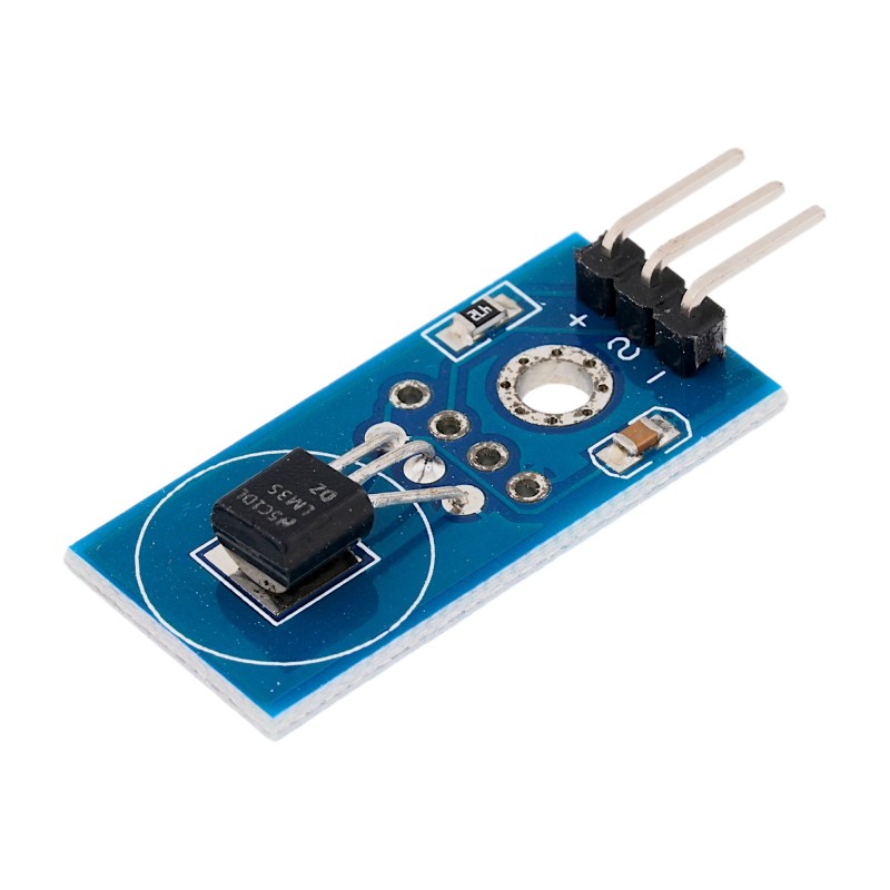 LM35D Analog Temperature Sensor Module 5V (Blue PCB) Robotics Bangladesh