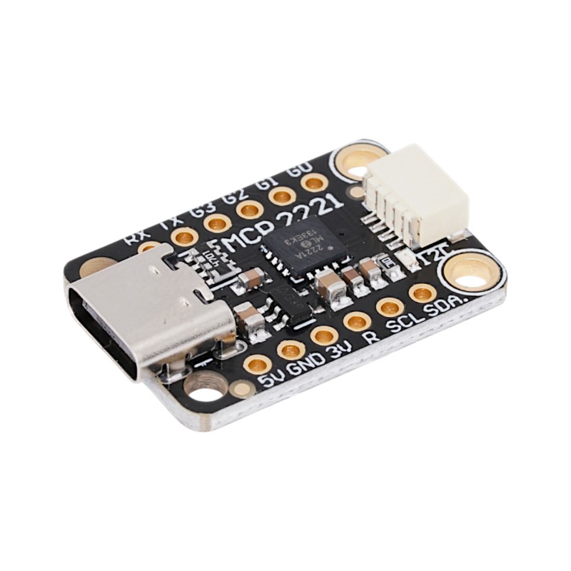 MCP2221A USB to GPIO ADC I2C Converter Module – STEMMA QT / Qwiic Compatible Robotics Bangladesh