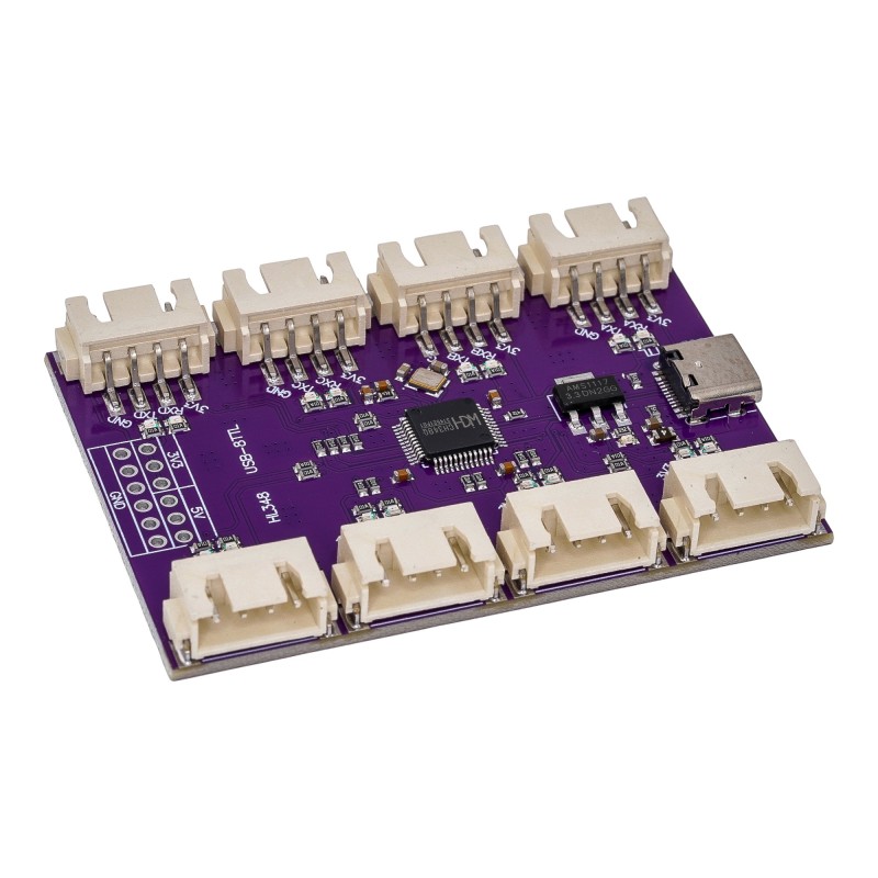 CH348 USB to 8-Channel TTL Serial Converter (Type-C, High-Speed) Robotics Bangladesh