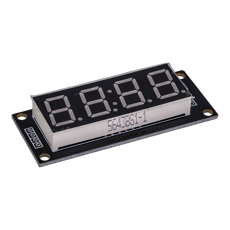 TM1637 0.56-Inch 4-Digit Seven-Segment LED Display Module (Red) Robotics Bangladesh