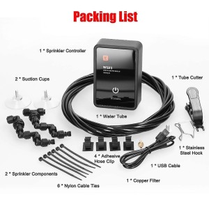 Tuya WiFi Intelligent Water Sprinkler & Misting Controller – Dual Outlet Robotics Bangladesh