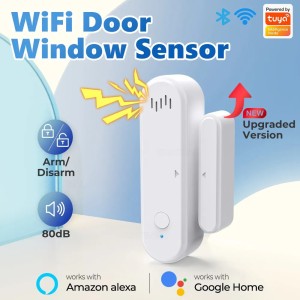 Tuya WiFi Door Window Security Sensor with Sound Alarm Robotics Bangladesh