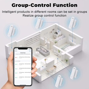 Tuya WiFi Door Window Security Sensor with Sound Alarm Robotics Bangladesh
