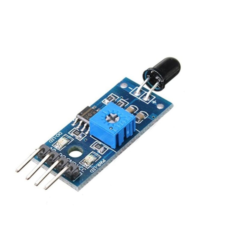 IR Infrared Flame Detection Sensor Module 4 Pin Analog & Digital Robotics Bangladesh