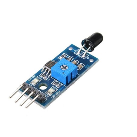 IR Infrared Flame Detection Sensor Module 4 Pin Analog & Digital Robotics Bangladesh