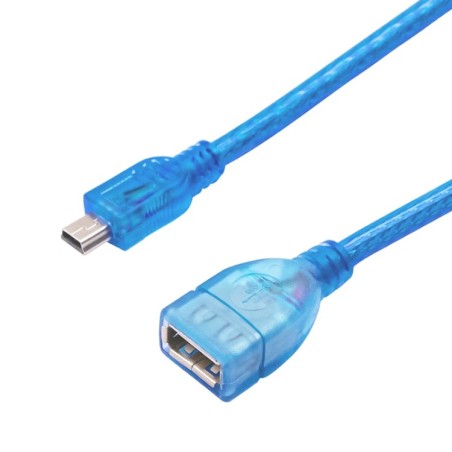 Mini USB OTG Adapter Cable (Mini 5-Pin Male to USB-A Female) – Blue Robotics Bangladesh