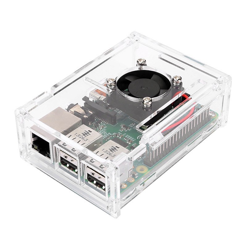 Raspberry Pi 3 Enclosure Box with Cooling Fan Robotics Bangladesh