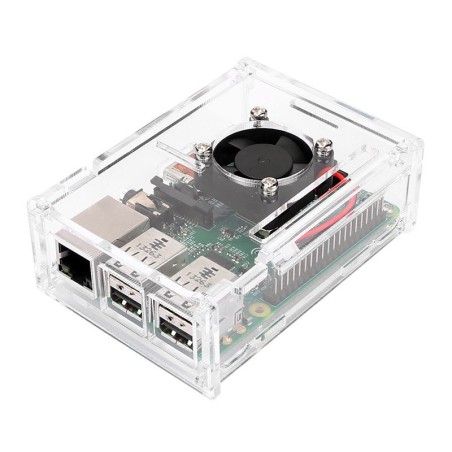 Raspberry Pi 3 Enclosure Box with Cooling Fan Robotics Bangladesh