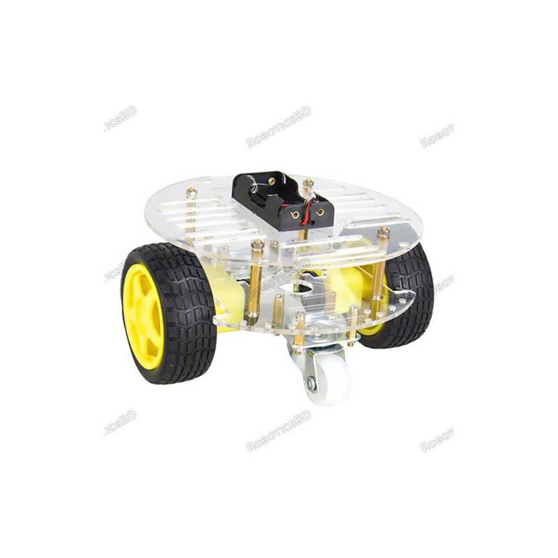 Mini Round Double Deck Chassis Kit 2WD Mini Round Double Deck Chassis Kit 2WD