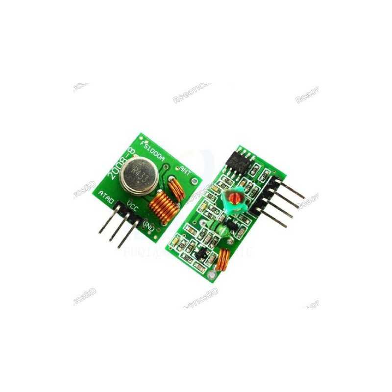 RF Transmitter Receiver Pair 433 MHz RF Transmitter Receiver Pair 433 MHz