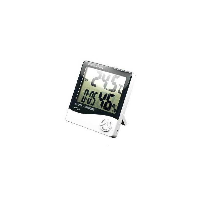 HTC-1 Hygrometer Digital Temperature & Humidity Meter + Clock HTC-1 Hygrometer Digital Temperature & Humidity Meter + Clock