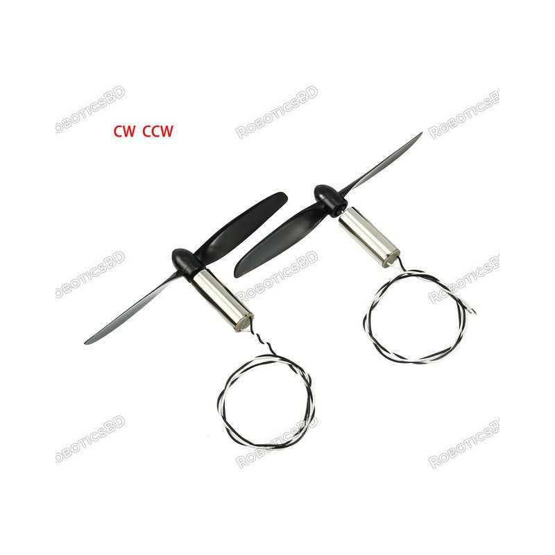2pcs 7x20mm Coreless Motor (with 55mm Propeller) 2pcs 7x20mm Coreless Motor (with 55mm Propeller)
