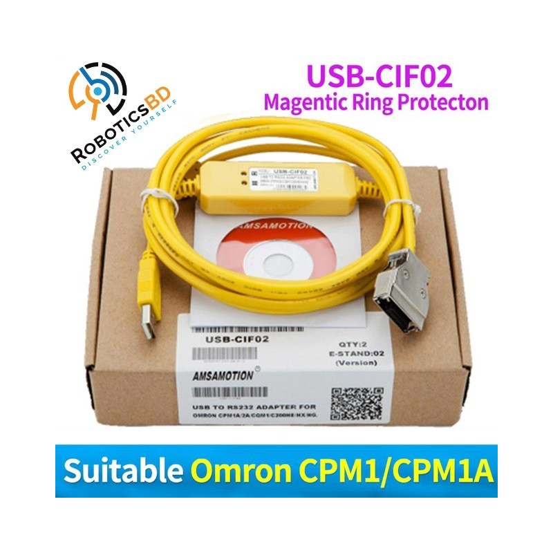 USB-CIF02 PLC Programming Cable Robotics Bangladesh