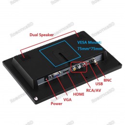 10.1 Inch IPS TFT Monitor HD 1280x800 Portable Color Display Screen