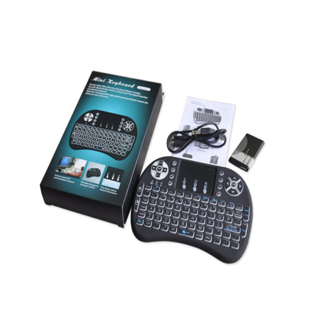 Mini Wireless 2.4GHz Keyboard with Mouse Touchpad Remote Control, Backlight Robotics Bangladesh