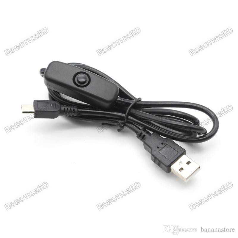 Raspberry Pi Power Cable with On/Off Switch Micro-USB Robotics Bangladesh Raspberry Pi Power Cable with On/Off Switch Micro-USB Robotics Bangladesh
