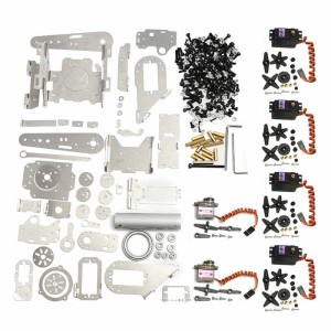 DIY 6DOF Aluminum Robot Arm 6 Axis Rotating Mechanical Robot Arm Kit Robotics Bangladesh